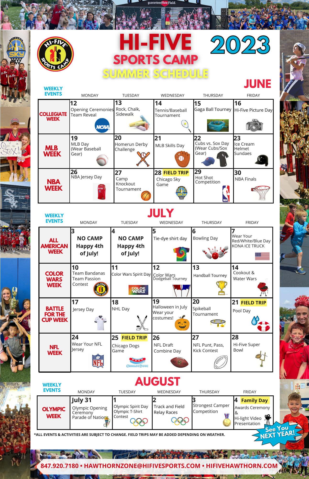 VernonHills SummerCamp Calendar 2023